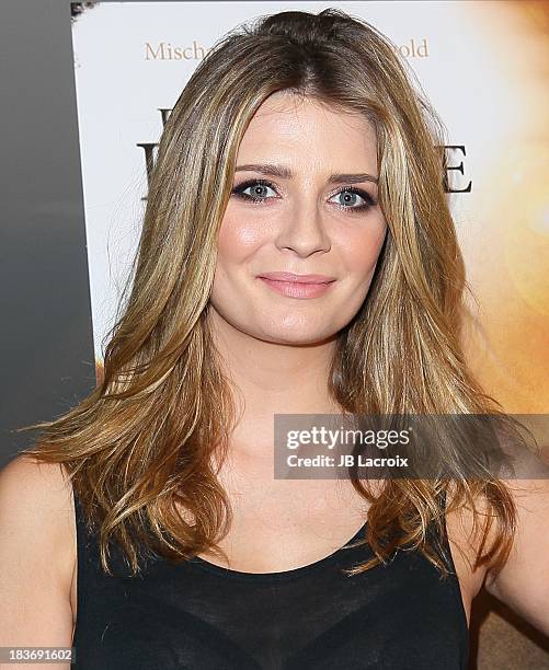 Mischa Barton attends the "I Will Follow You Into The Dark" Los Angeles premiere held at the Landmark Theater on October 8, 2013 in Los Angeles,...