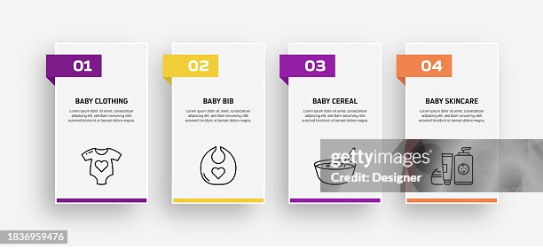 Baby Related Process Infographic Template. Process Timeline Chart. Workflow Layout with Linear Icons Baby Related Process Infographic Template. Process Timeline Chart. Workflow Layout with Linear Icons