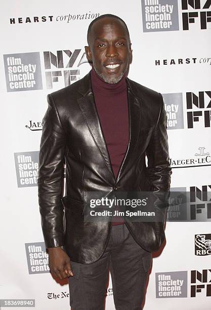 Actor Michael K. Williams attends the "12 Years A Slave" Premiere during the 51st New York Film Festival at Alice Tully Hall at Lincoln Center on...