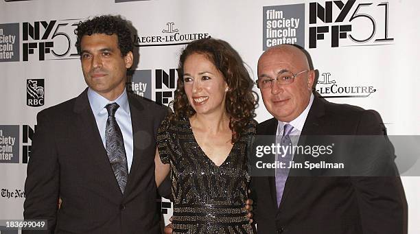 Actor Michael Bederman and producer Anna Gerb attend "12 Years A Slave" Premiere during the 51st New York Film Festival at Alice Tully Hall at...