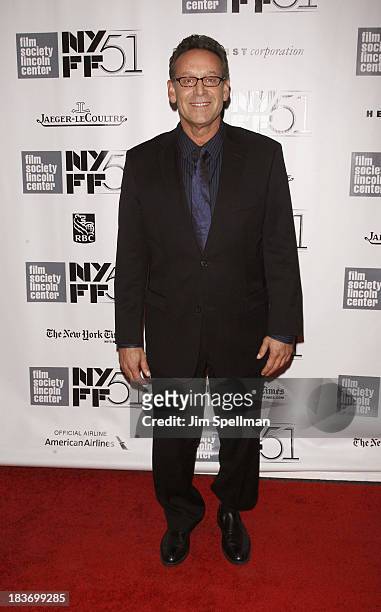 Actor Rob Steinberg attends the "12 Years A Slave" Premiere during the 51st New York Film Festival at Alice Tully Hall at Lincoln Center on October...