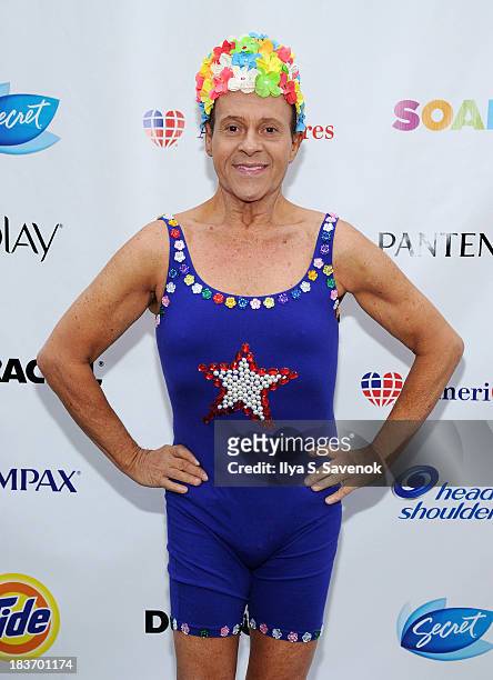 Actor Richard Simmons attends "Swim for Relief" Benefiting Hurricane Sandy Recovery - Day 2 at Herald Square on October 9, 2013 in New York City.