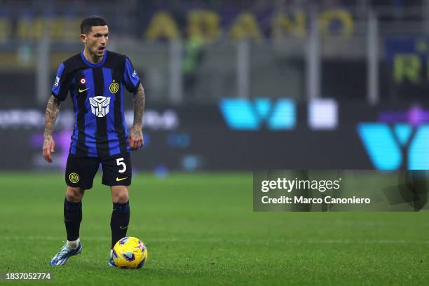 Stefano Sensi of Fc Internazionale in action during the Serie A football match between Fc Internazionale and Udinese Calcio. Fc Internazionale wins...