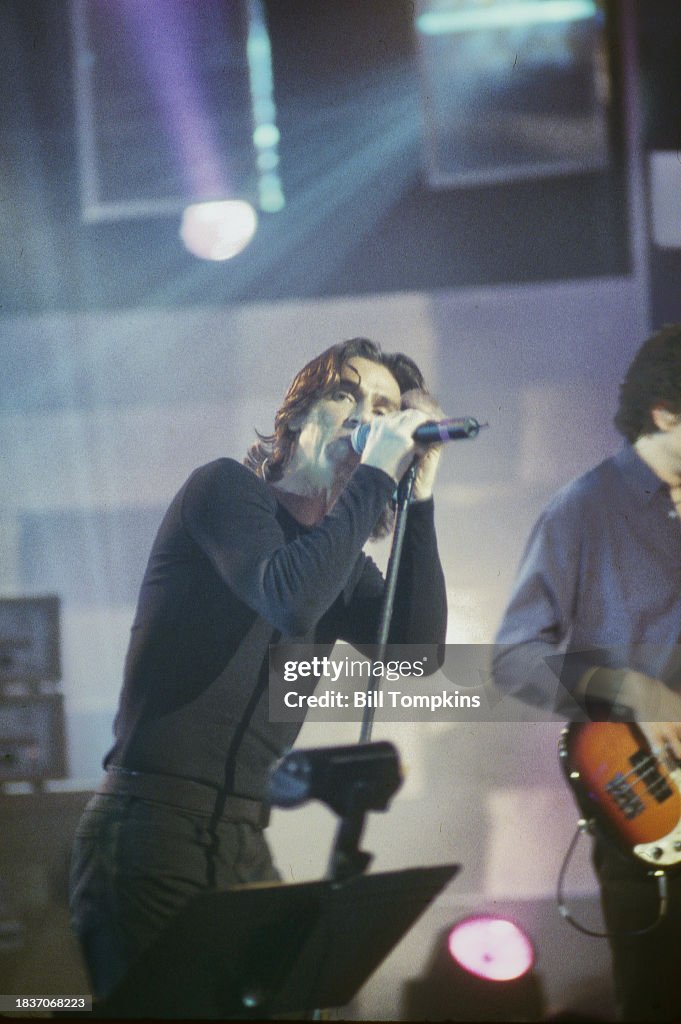 Ed Roland of rock band Collective Soul performs on June 12th, 1998 in ...