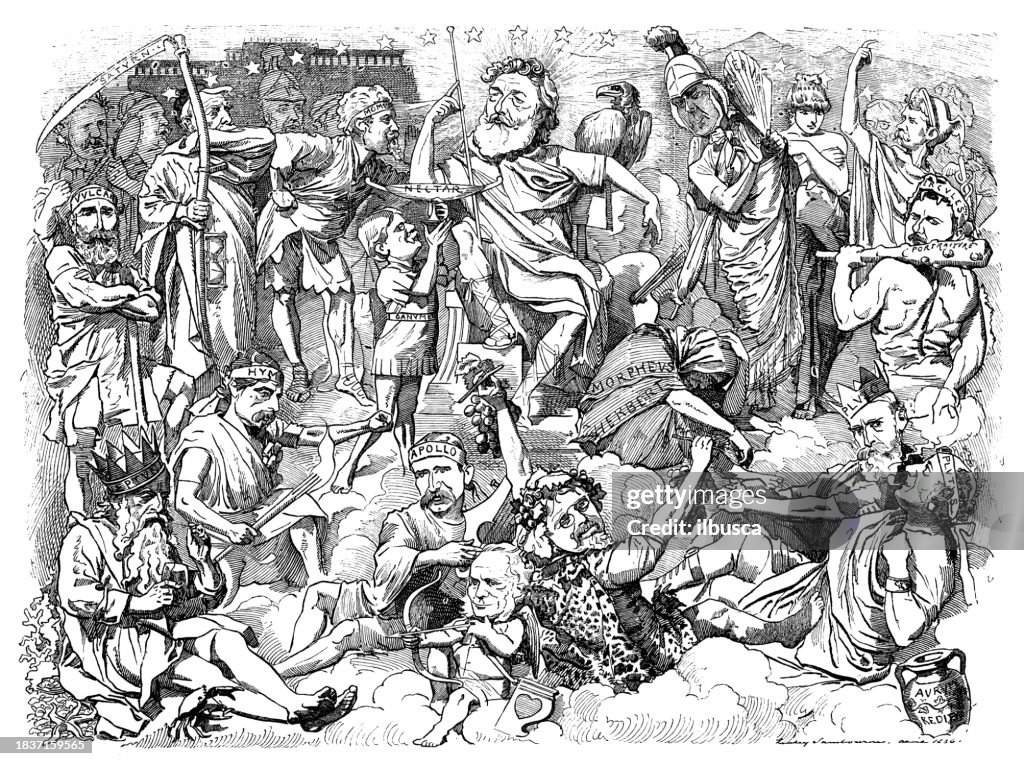 British satire caricature comic cartoon illustration
