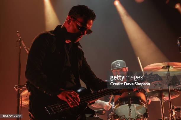 Mike Kerr of Royal Blood performs at Spark Arena on December 07, 2023 in Auckland, New Zealand.