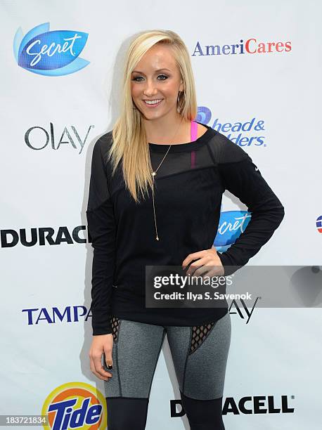 Nastia Liukin attends "Swim for Relief" Benefiting Hurricane Sandy Recovery - Day 2 at Herald Square on October 9, 2013 in New York City.