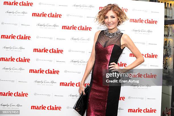 Deniz Berdan attends as Marie Claire host a party to celebrate Mercedes-Benz Fashion Week Istanbul s/s 2014 presented by American Express on October...