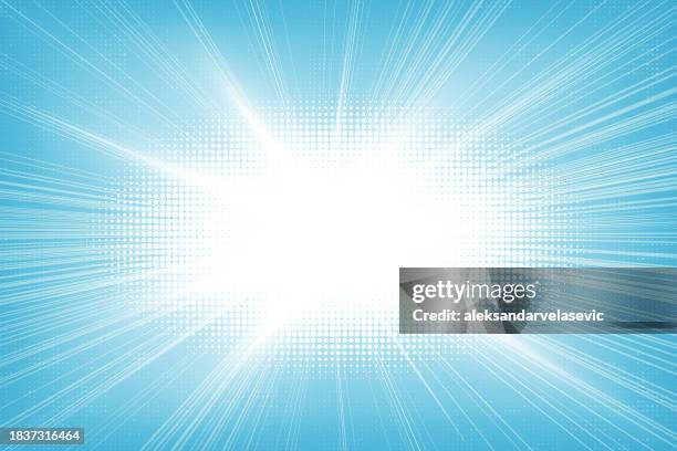 abstrakter sonnenstrahlen-burst-hintergrund - vignettierung stock-grafiken, -clipart, -cartoons und -symbole