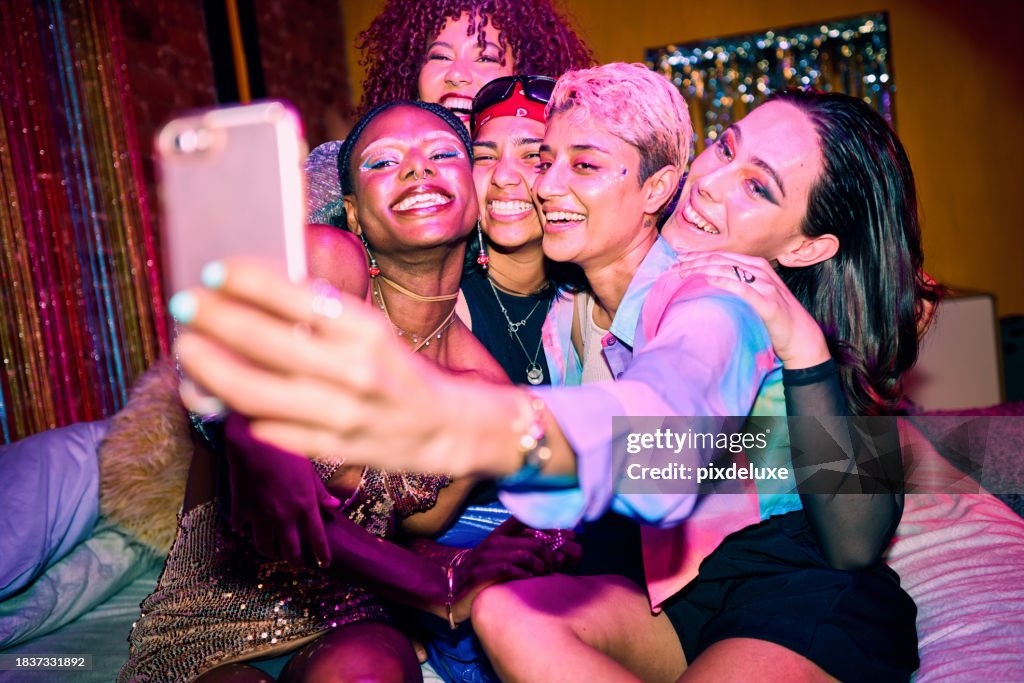 Diverse Group of LGBTQIA Friends Getting Ready to Head Out to Party