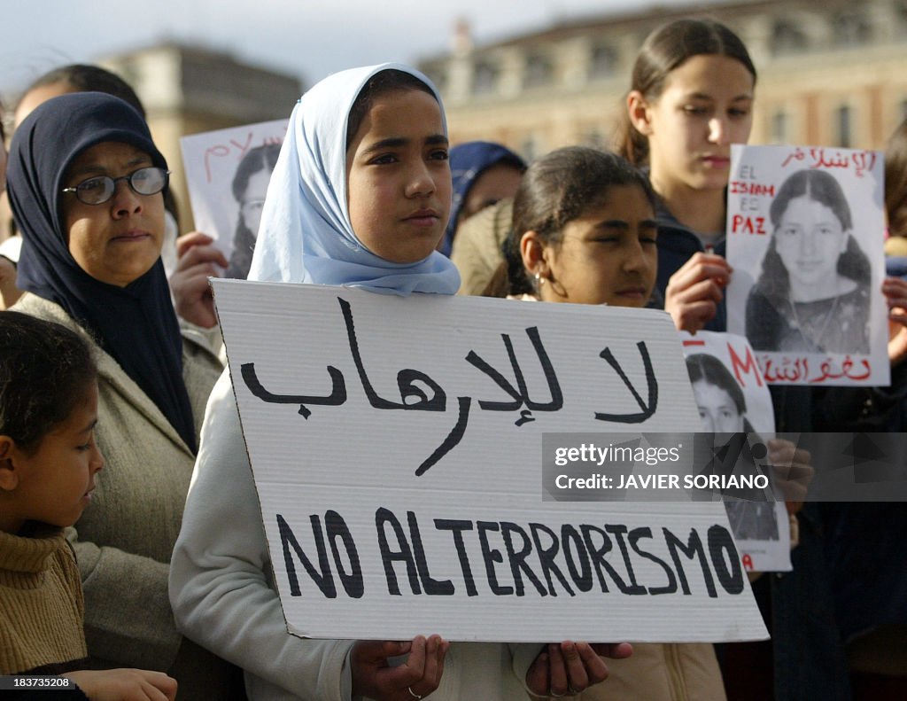 SPAIN-ATTACK-DEMONSTRATION-COMMEMORATION