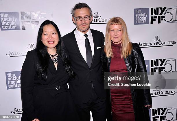 Executive Director Rose Kuo and Director de la Communication at Jaeger-LeCoultre, Laurent Vinay and Andrea Arnold attend the Gala Tribute To Ralph...