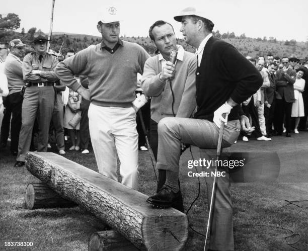 Pictured: Golfers Bobby Nichols, Arnold Palmer, Ken Venturi c. 1967 --