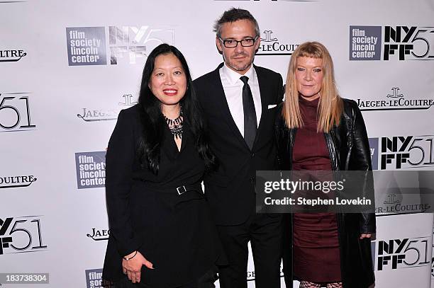 Executive Director Rose Kuo and Director de la Communication at Jaeger-LeCoultre, Laurent Vinay and Andrea Arnold attend the Gala Tribute To Ralph...