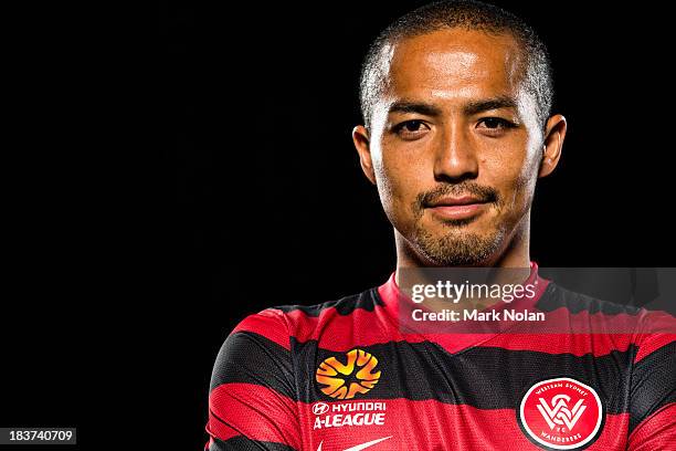 Shinji Ono of the Western Sydney Wanders pose during the 2013/14 A-League Season Launch at Allianz Stadium on October 8, 2013 in Sydney, Australia.