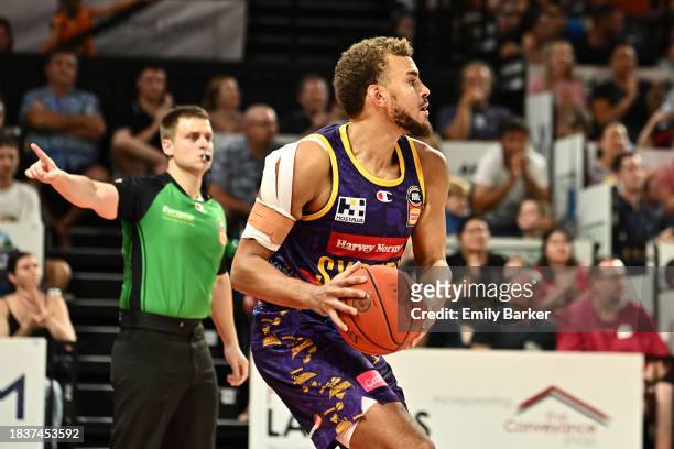 Hogg of the Kings in action during the round 10 NBL match between Cairns Taipans and Sydney Kings at Cairns Convention Centre, on December 07 in...