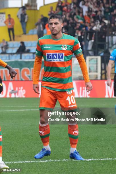 Joao Pedro Barradas Novais of Alanyaspor during the Turkish Super League match between Istanbulspor and Alanyaspor at Esenyurt Necmi Kadioglu Stadium...