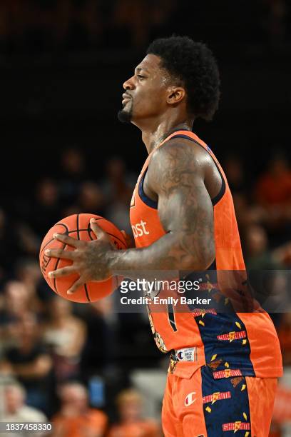 Patrick Miller of the Taipans in action during the round 10 NBL match between Cairns Taipans and Sydney Kings at Cairns Convention Centre, on...