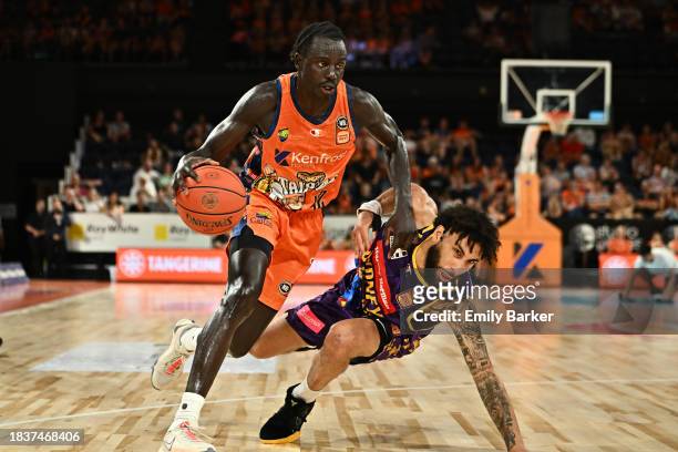 Bul Kuol of the Taipans in action during the round 10 NBL match between Cairns Taipans and Sydney Kings at Cairns Convention Centre, on December 07...