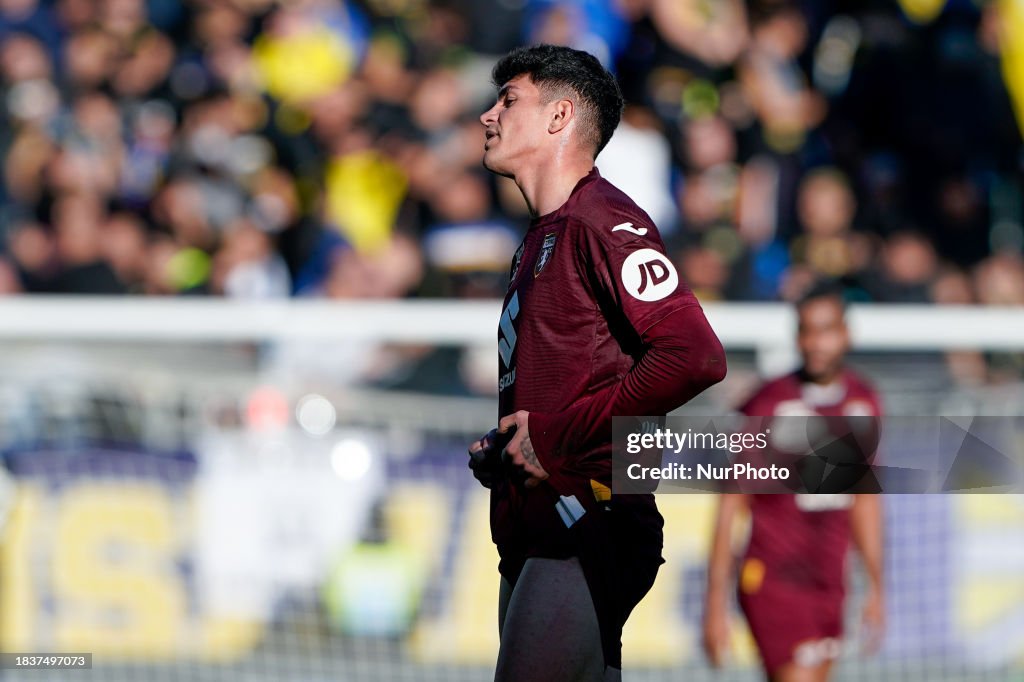 Raoul Bellanova of Torino FC looks dejected at the end of the Serie A