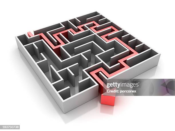Maze Rote 264 Maze Many Directions Red Stock Photos, High-Res Pictures, and ...