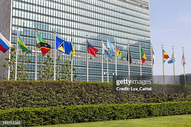new york - united nations # 4 xxxl - world trade organization stockfoto's en -beelden