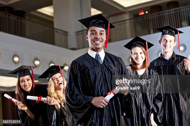 african american graduate with class - graduate tassel stock pictures, royalty-free photos & images
