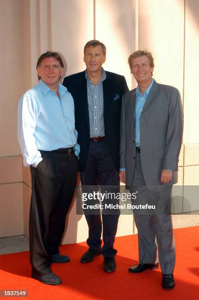 American Idol Producers Ken Warwick , David Lyle and Nigel Lythgoe poses during the Academy of Television Arts & Sciences Activities Committee...