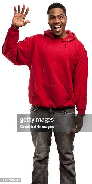 young male portrait - friends waving stock pictures, royalty-free photos & images