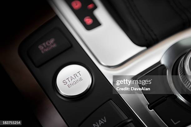 car engine start button - dave button stock pictures, royalty-free photos & images