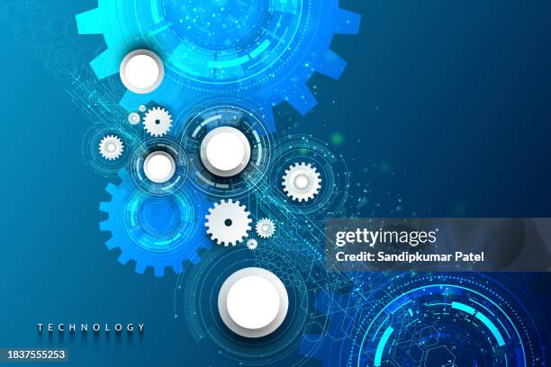 cogs and gear wheel mechanisms. hi-tech digital technology and engineering. abstract technical background. - gearstick stock illustrations