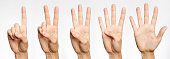 One, Two, Three, Four, Five - Counting with Fingers (XXXL)