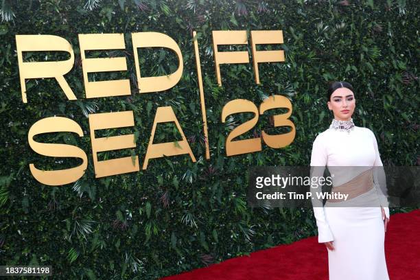 Sofia Saidi attends the "Ferrari" red carpet during the Red Sea International Film Festival 2023 on December 07, 2023 in Jeddah, Saudi Arabia.