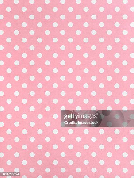polka dot paper - polka dot stock pictures, royalty-free photos & images