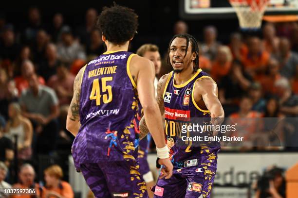 Jaylen Adams of the Kings is seen during the round 10 NBL match between Cairns Taipans and Sydney Kings at Cairns Convention Centre, on December 07...