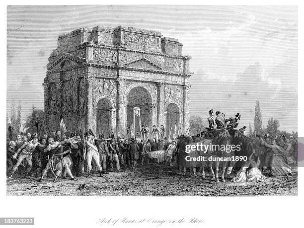 arch of marius - guillotine stock-grafiken, -clipart, -cartoons und -symbole