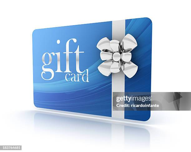 3 d cartão de oferta - voucher card imagens e fotografias de stock