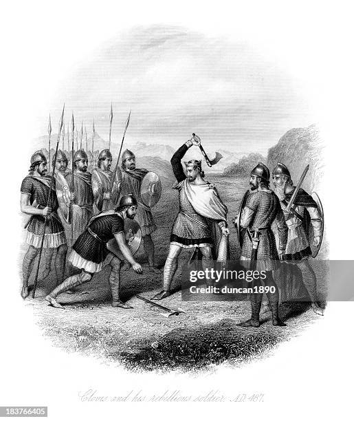 illustrations, cliparts, dessins animés et icônes de clovis et le rebelle soldier - monarque rôle social