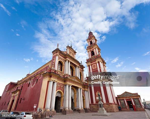 church of san francisco in salta, argentina - salta provincie stockfoto's en -beelden