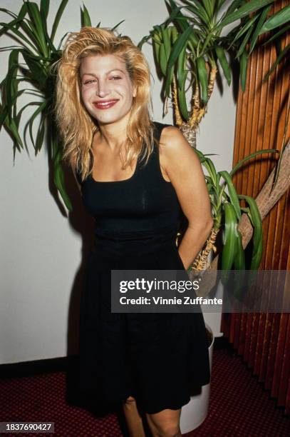 American singer and songwriter Taylor Dayne attend a preview for 'Spirit of the Forest', an international fund-raising effort aiming to save tropical...