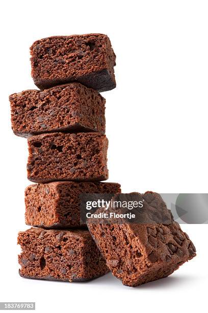 pastry: brownie - brownie stockfoto's en -beelden