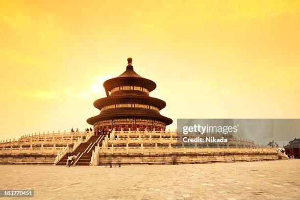 templo do céu em china - temple of heaven imagens e fotografias de stock