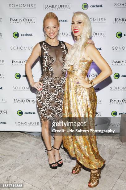 Consuelo Vanderbilt and Tracy Turco during the Art Basel Extravaganza presented by SOHO Muse Inc., Family Office Association, & CACHED held at The...