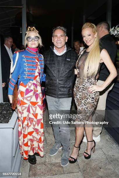 Robin Comer, Gary Cardone and Consuelo Vanderbilt during the Art Basel Extravaganza presented by SOHO Muse Inc., Family Office Association, & CACHED...