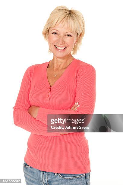 mature woman - skinny blonde stock pictures, royalty-free photos & images