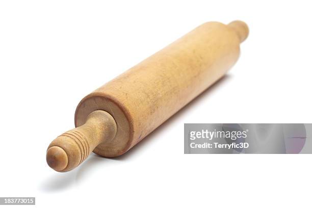 vintage rolling pin - rolling pin stock pictures, royalty-free photos & images