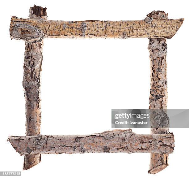 twigs and sticks frame - twig border stock pictures, royalty-free photos & images