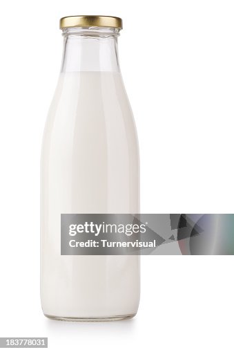 Bottiglia del latte Clipping Path Bottiglia del latte Clipping Path