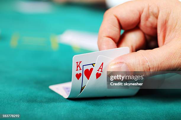 player - casino table games stockfoto's en -beelden