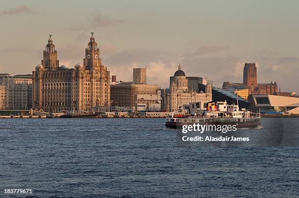 the mersey ferry - river mersey stock pictures, royalty-free photos & images